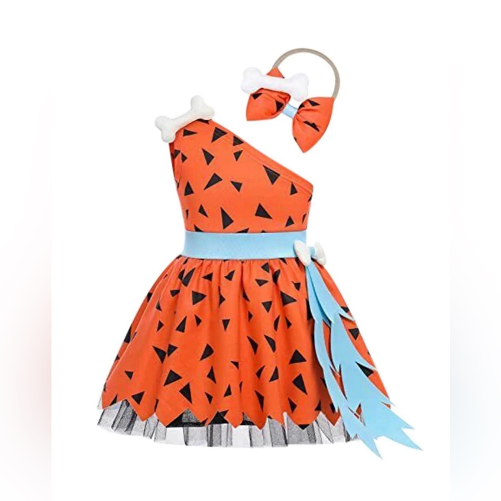 Toddler Caveman Girl’s Flintstone Costume | NIB | Sz: 6-12 Months Old (70cm)